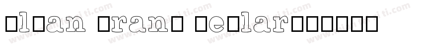 Sloan Brand Reglar字体转换